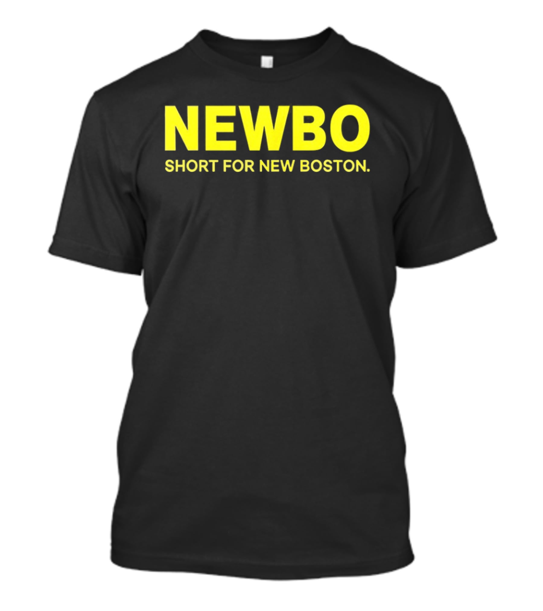 NEWBO Short For New Boston Bold Yellow T-Shirt