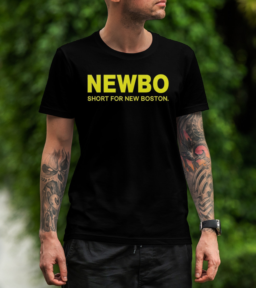 NEWBO Short For New Boston Bold Yellow T-Shirt