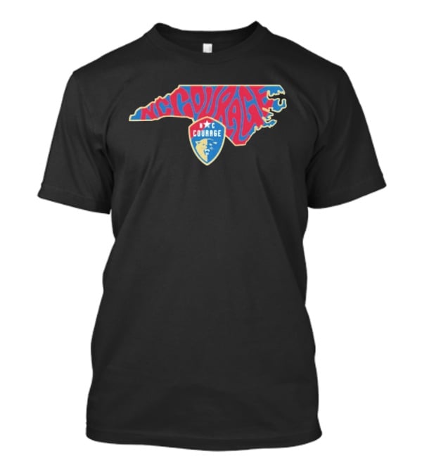 NC Courage Groovy State Map Team Spirit T-Shirt