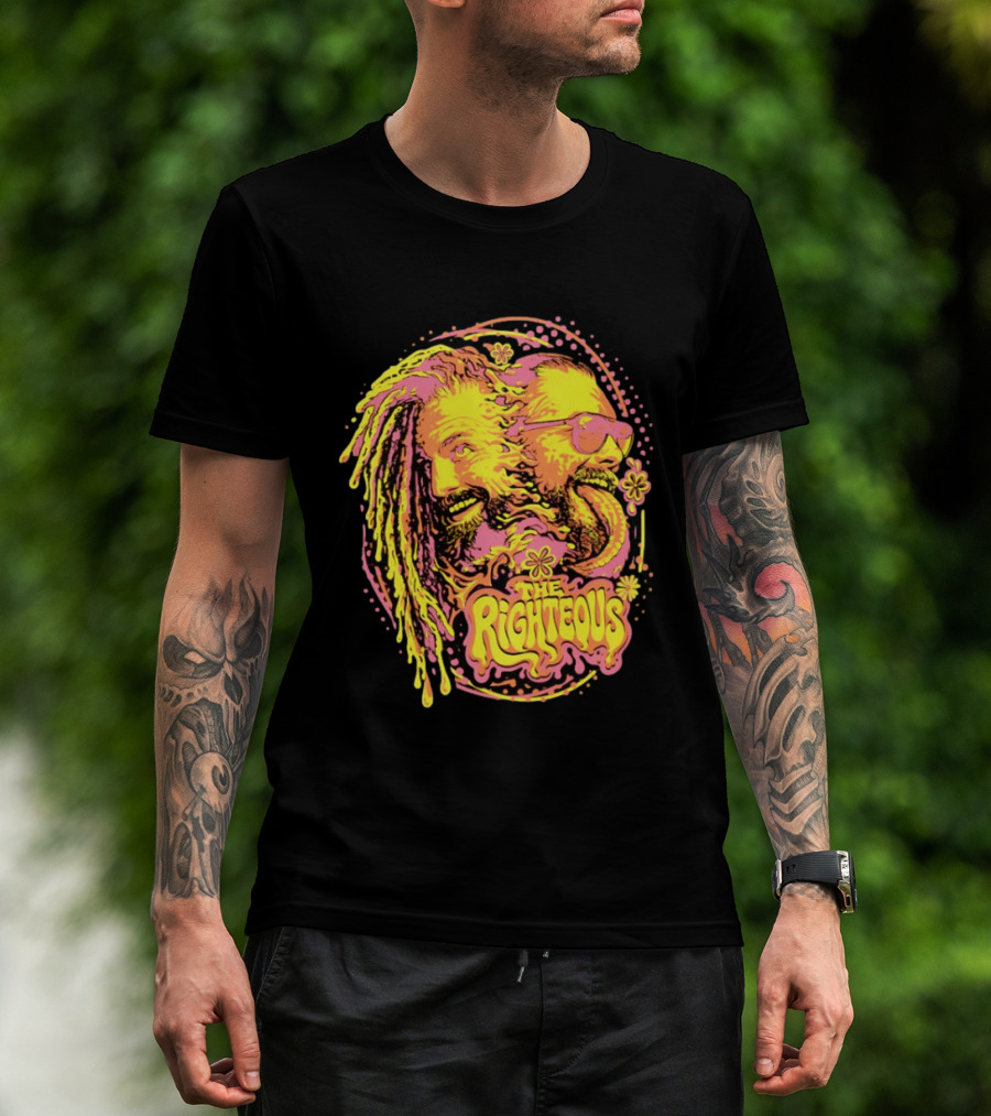 The Righteous Psychedelic Neon Fusion T-Shirt