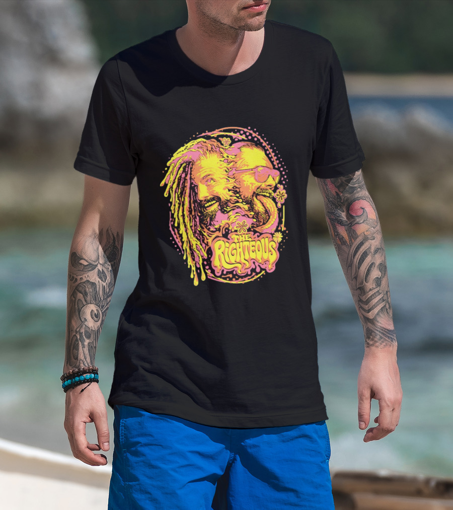 The Righteous Psychedelic Neon Fusion T-Shirt