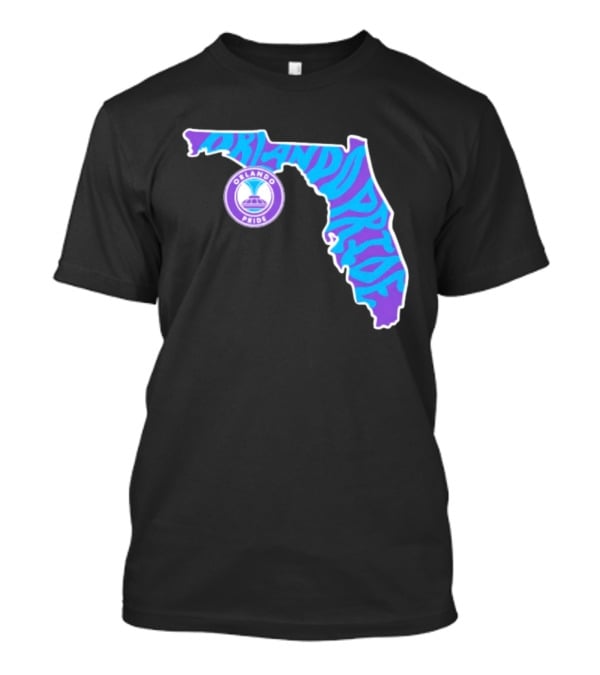 Orlando Pride Groovy State Of Florida Map Team T-Shirt