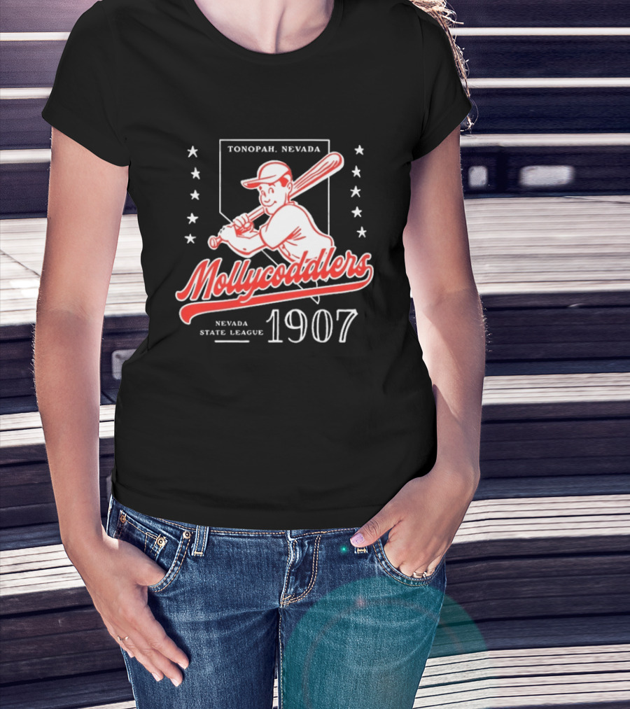 Tonopah Nevada Mollycoddlers Nevada State League 1907 Baseball T-Shirt
