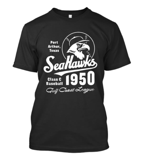 Port Arthur Texas Seahawks Class C Baseball 1950 Gulf Coast League T-Shirt