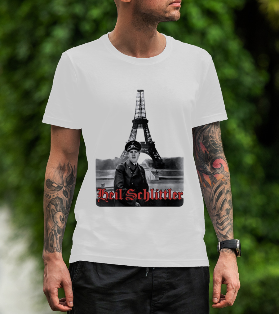 Adolf Hitler X Eiffel Tower Heil Schlittler T-Shirt