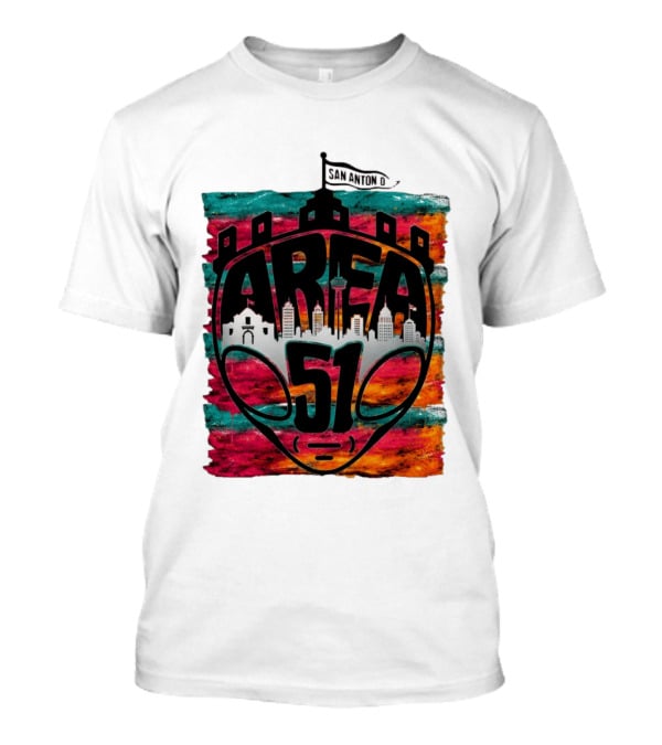 Area 51 San Antonio Spurs NBA Fiesta Skyline 2026 Victor Wembanyama T-Shirt