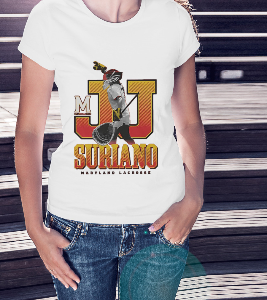 JJ Suriano Maryland Lacrosse M Sports Team T-Shirt