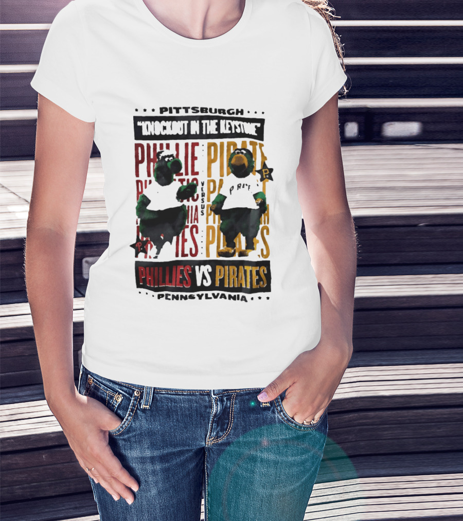 Pittsburgh Knockout In The Keystone Phillies Vs Pirates Pennsylvania T-Shirt