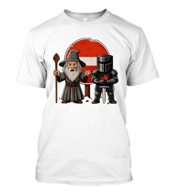 Gandalf Black Knight None Shall Pass T-Shirt