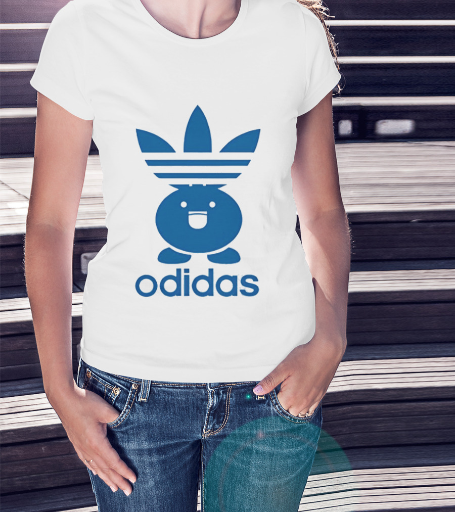 Odidas Pokemon Oddish Mashup Blue T-Shirt