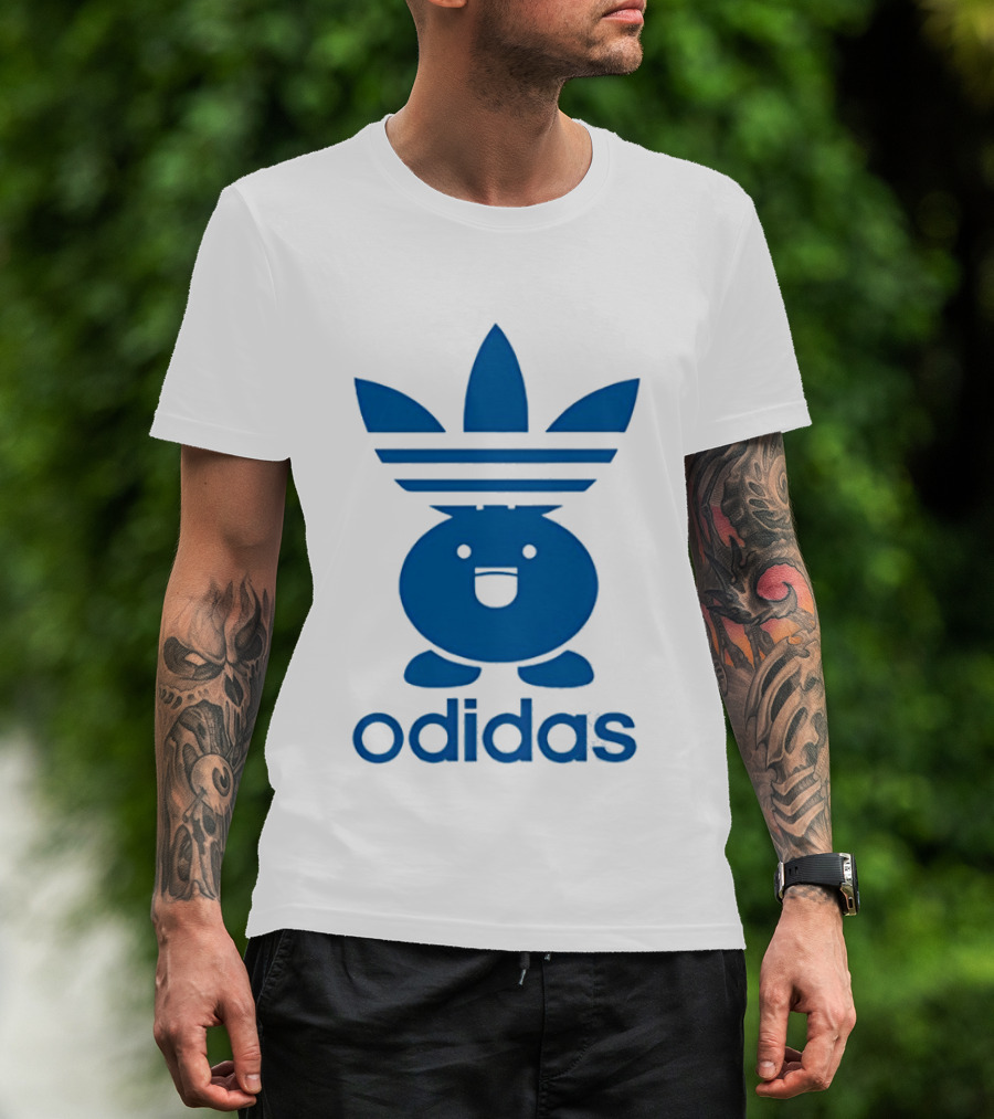 Odidas Pokemon Oddish Mashup Blue T-Shirt