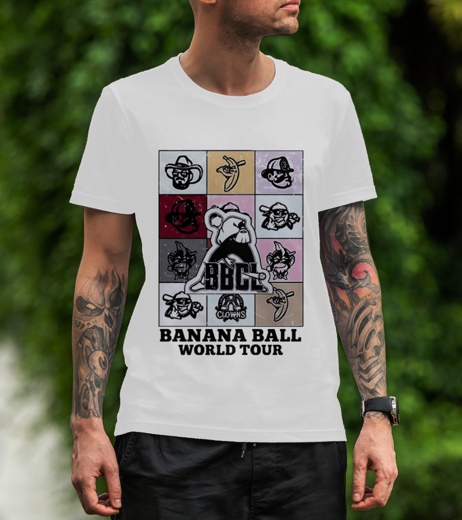 BBCL Clowns Banana Ball World Tour 2026 T-Shirt