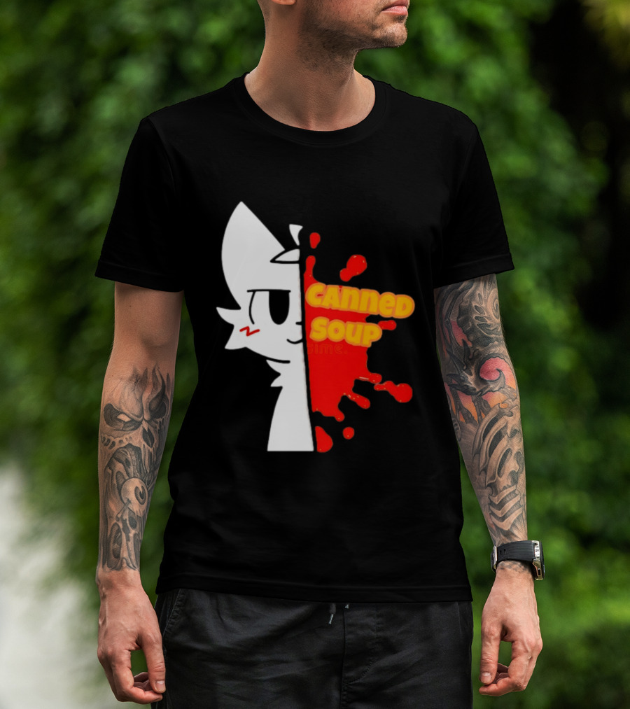 Boykisser Meme Canned Soup Splatter T-Shirt