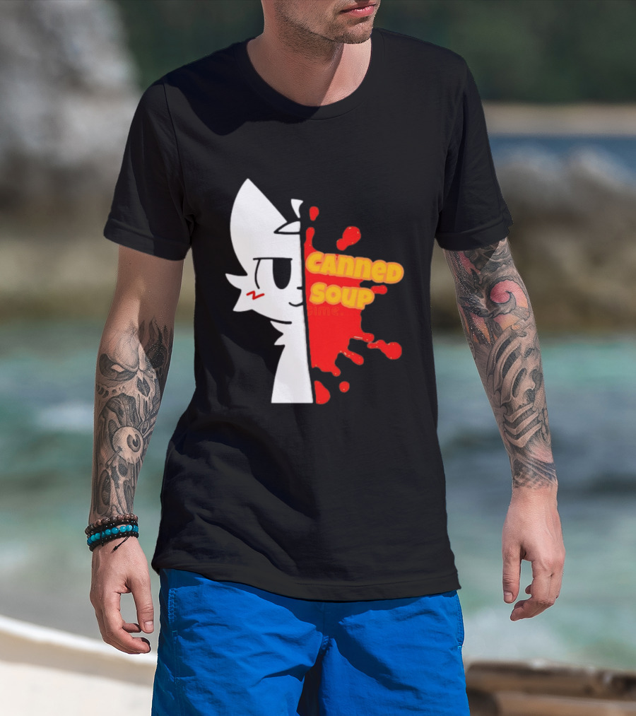 Boykisser Meme Canned Soup Splatter T-Shirt