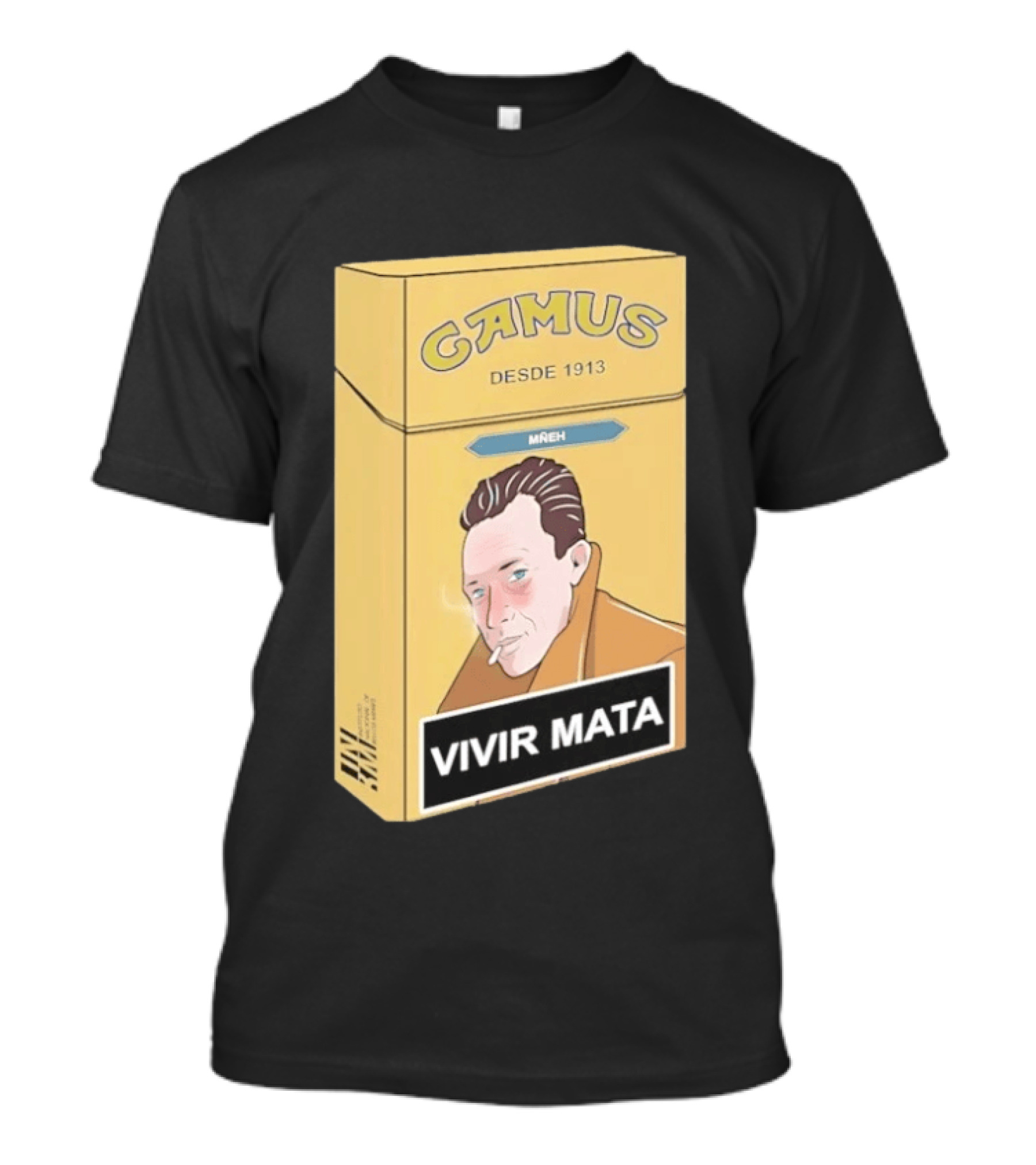 Camus Desde 1913 Vivir Mata Cigarette Box T-Shirt