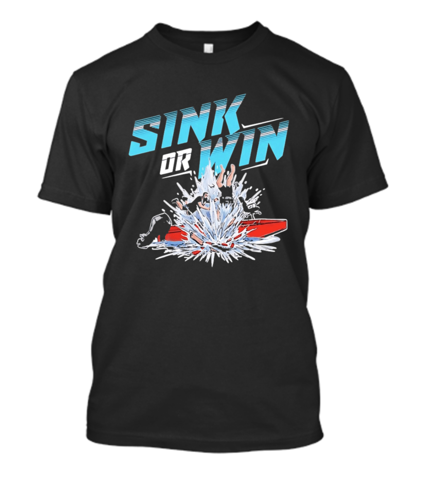 Cleetus McFarland Jackstand Jimmy Sink Or Win Splashing Red Boat T-Shirt