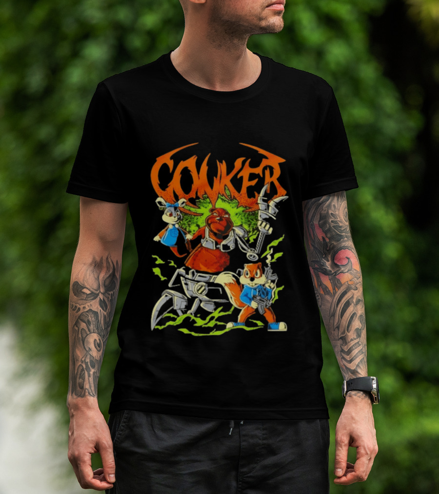 Conker Conquer The Day Robo Rabbit Duo Adventure T-Shirt