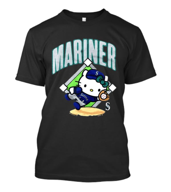 Hello Kitty Seattle Mariners Baseball 2026 MLB Mariner T-Shirt