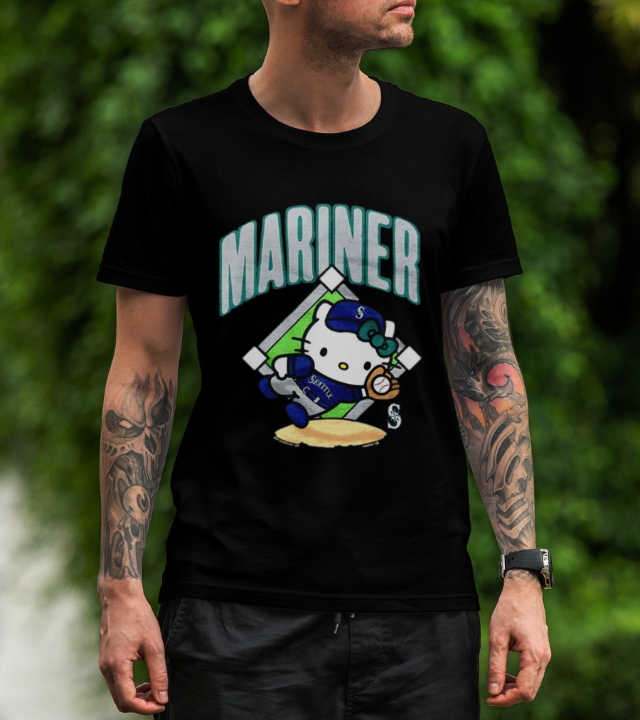 Hello Kitty Seattle Mariners Baseball 2026 MLB Mariner T-Shirt