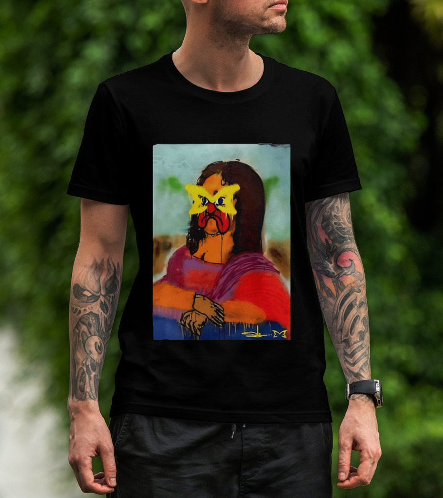 Mertra Slawn Mona Lisa Graffiti Remix T-Shirt