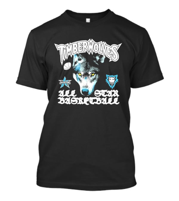 Timberwolves All Star Basketball Minnesota Wolf T-Shirt
