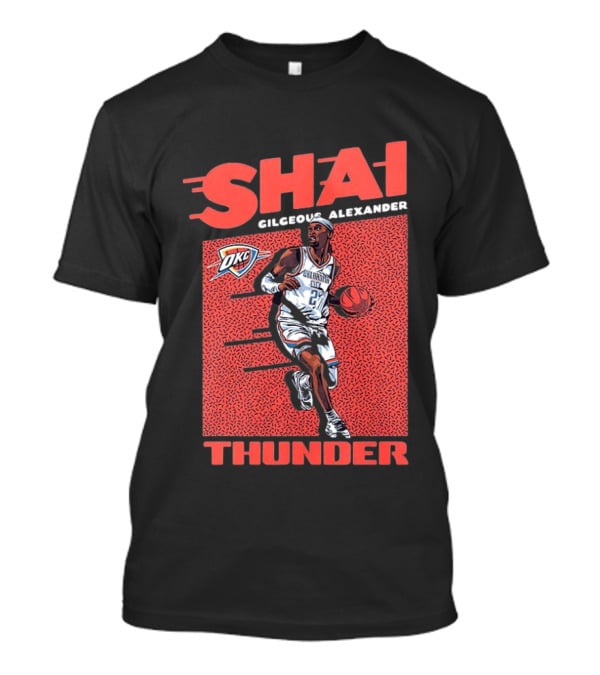 OKC Thunder Shai Gilgeous Alexander 2 Basketball MVP T-Shirt