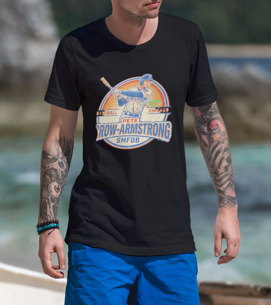 Pete Crow Armstrong Baseball Chicago Cubs SMFDB T-Shirt