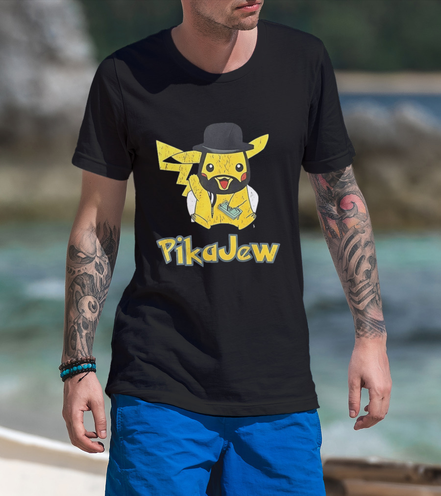 PikaJew And Niggachu Pokemon T-Shirt