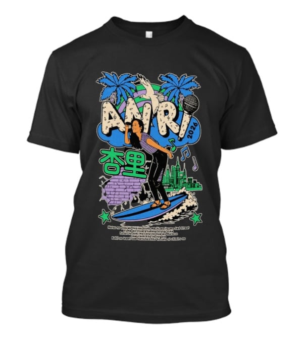 ANRI Brooklyn NY 2026 Surfing Music Vibes T-Shirt
