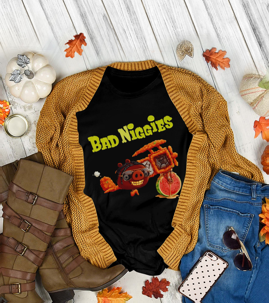 Bad Niggies Angry Birds T-Shirt