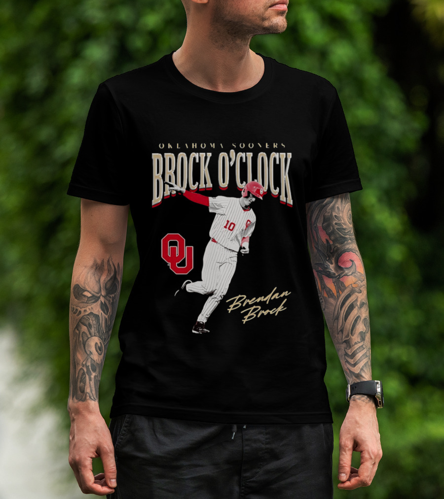 Brendan Brock Oklahoma Sooners Brock O' Baseball T-Shirt