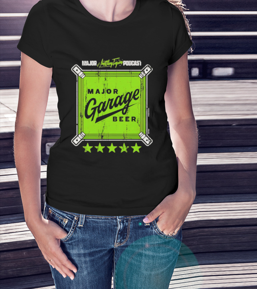 Major Garage Beer Lime 2026 Podcast T-Shirt
