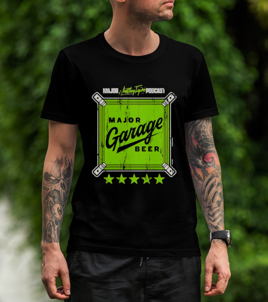 Major Garage Beer Lime 2026 Podcast T-Shirt