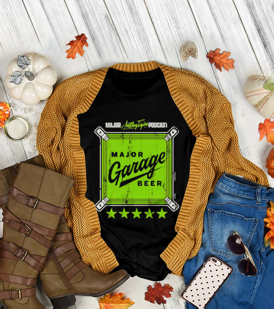 Major Garage Beer Lime 2026 Podcast T-Shirt
