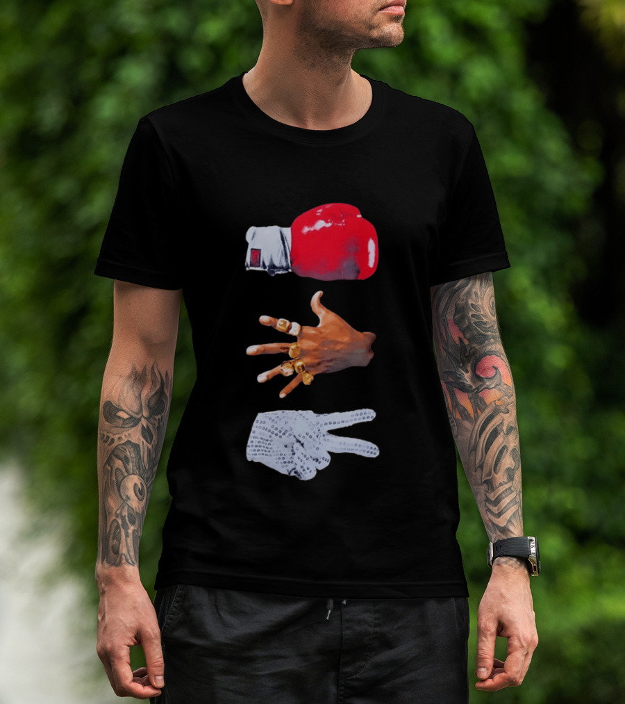 Michael Jordan MJ Jackson Michael Tyson Gloves T-Shirt