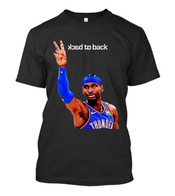 OKC Thunder SGA 2026 Back To Back MVP Shai Gilgeous Alexander T-Shirt