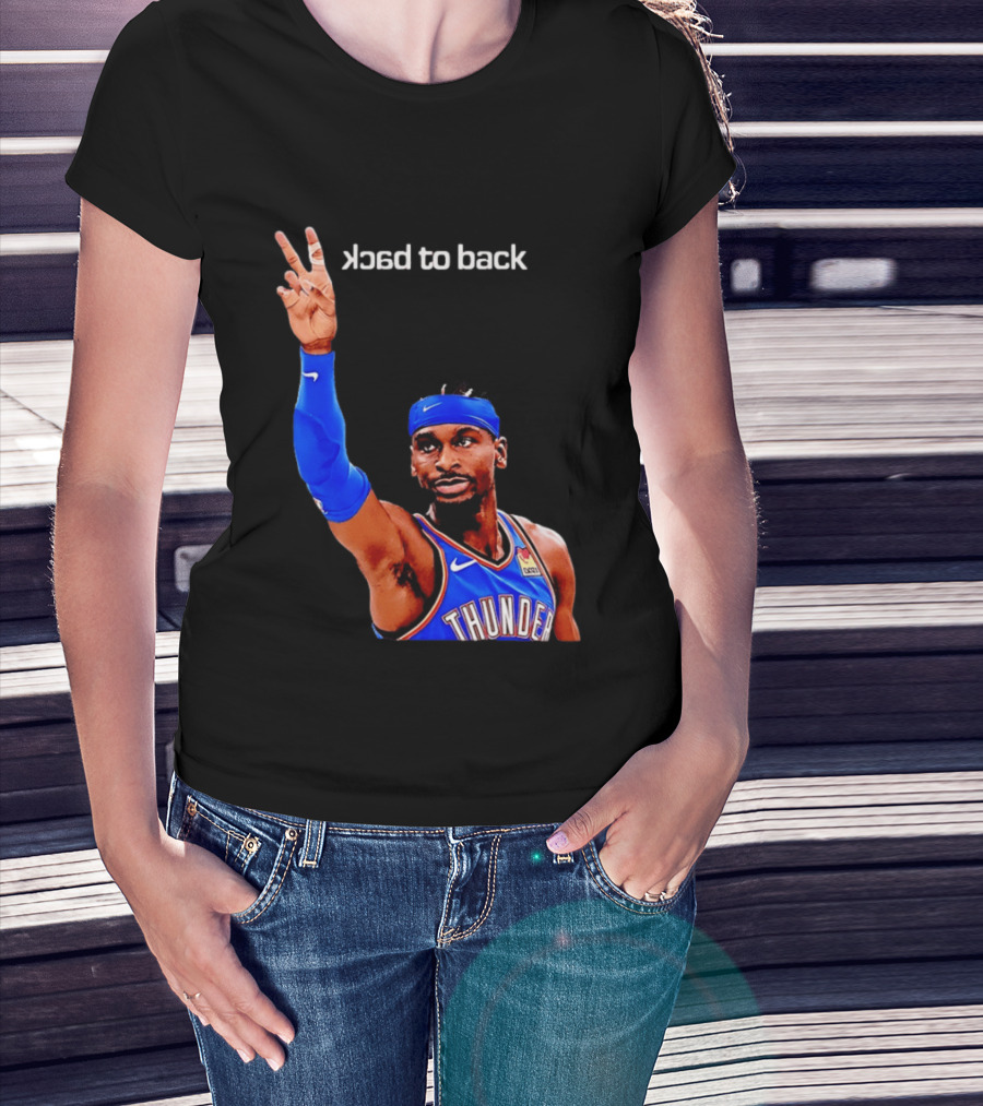 OKC Thunder SGA 2026 Back To Back MVP Shai Gilgeous Alexander T-Shirt