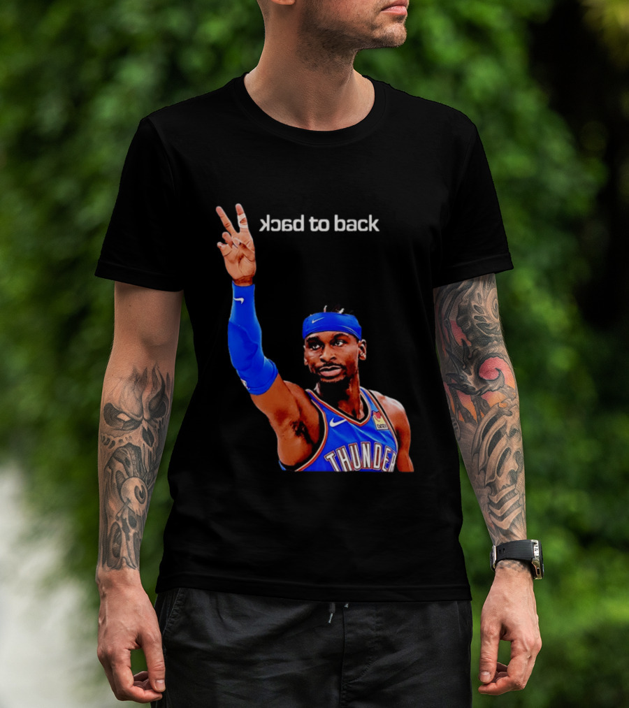 OKC Thunder SGA 2026 Back To Back MVP Shai Gilgeous Alexander T-Shirt