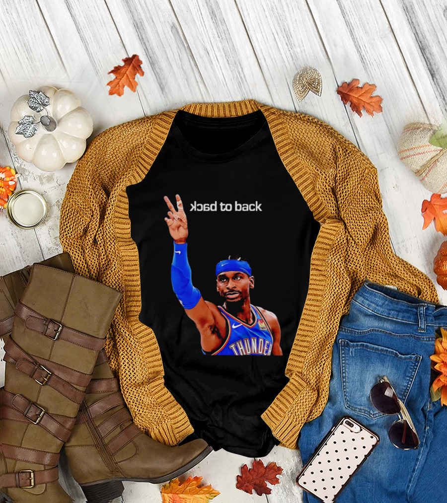 OKC Thunder SGA 2026 Back to Back MVP Shai Gilgeous Alexander T-Shirt
