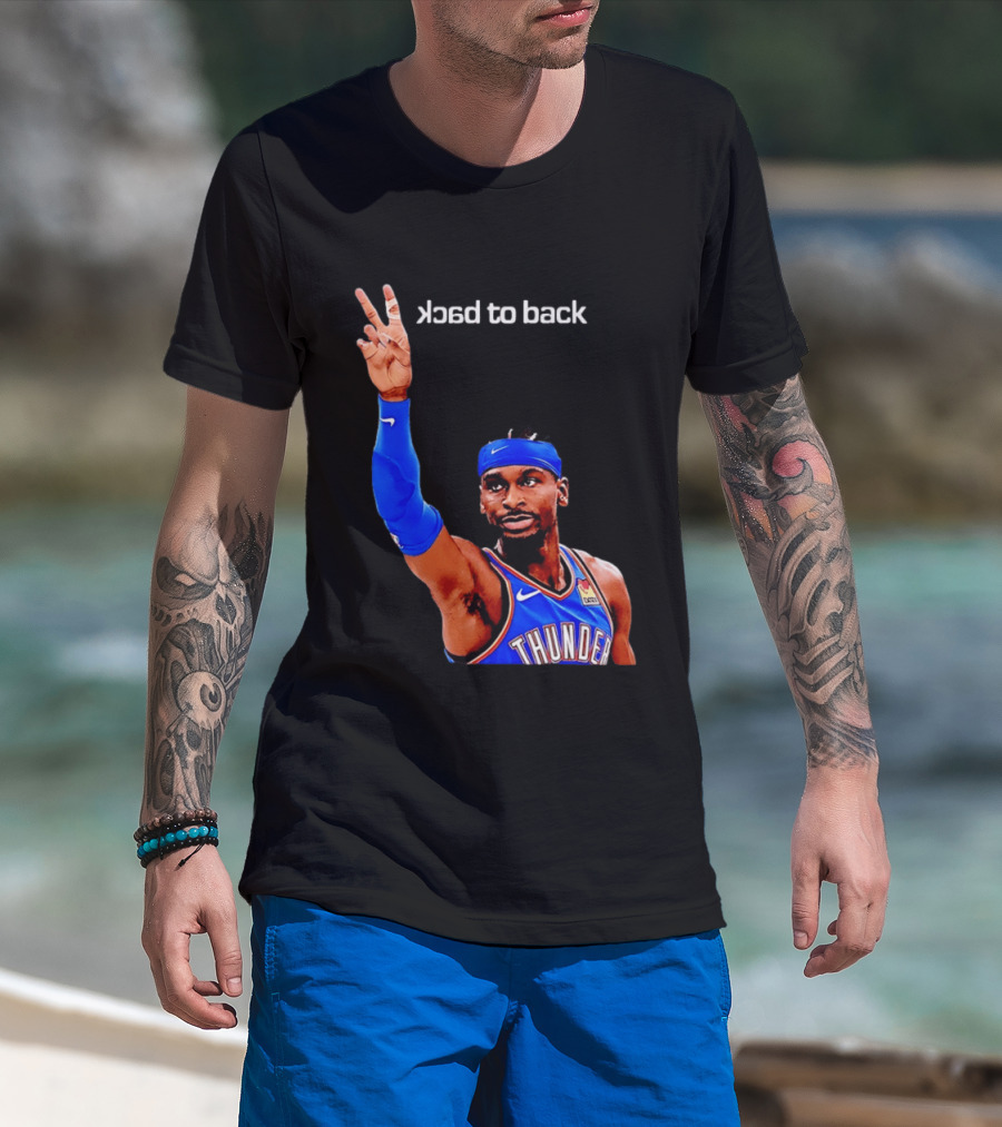 OKC Thunder SGA 2026 Back To Back MVP Shai Gilgeous Alexander T-Shirt