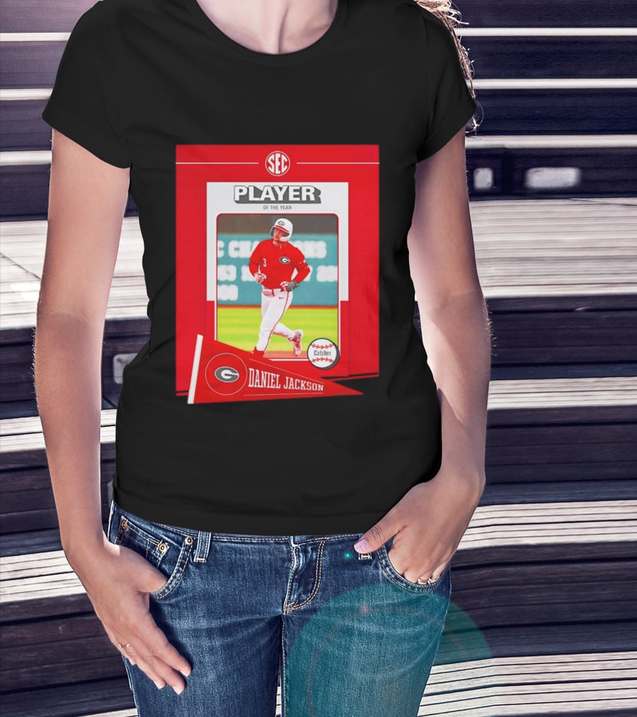 SEC Player Of The Year Daniel Jackson Catcher Georgia 2026 T-Shirt