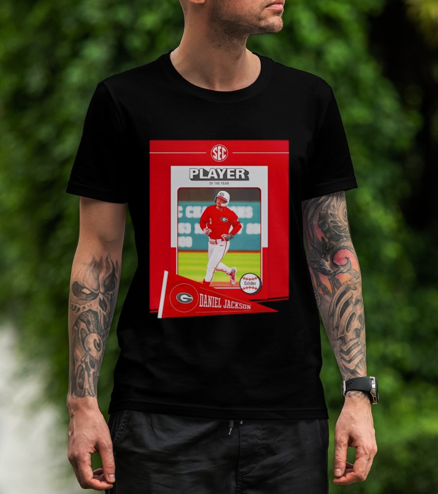 SEC Player Of The Year Daniel Jackson Catcher Georgia 2026 T-Shirt