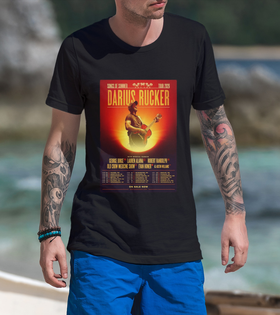 Darius Rucker Songs Of Summer Tour 2026 With Special Guests T-Shirt