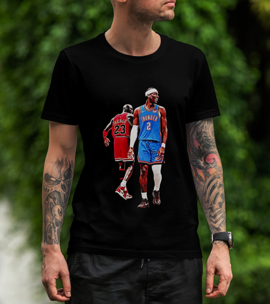 Shai Gilgeous Alexander Thunder Back 2 Back MVP SGA Pay 2026 Jordan 23 OKC T-Shirt