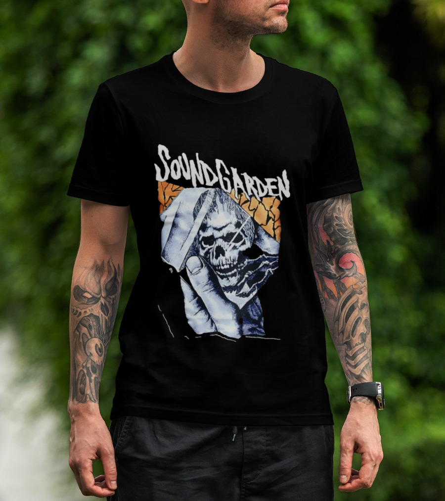 Soundgarden Skull Hand Broken Glass T-Shirt