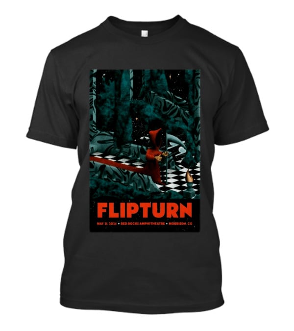 FlipTurn May 21 2026 Red Rocks Amphitheatre Morrison CO T-Shirt