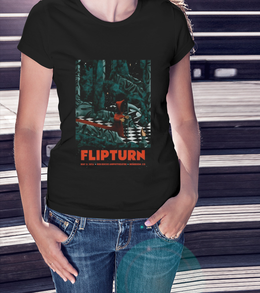 FlipTurn May 21 2026 Red Rocks Amphitheatre Morrison CO T-Shirt