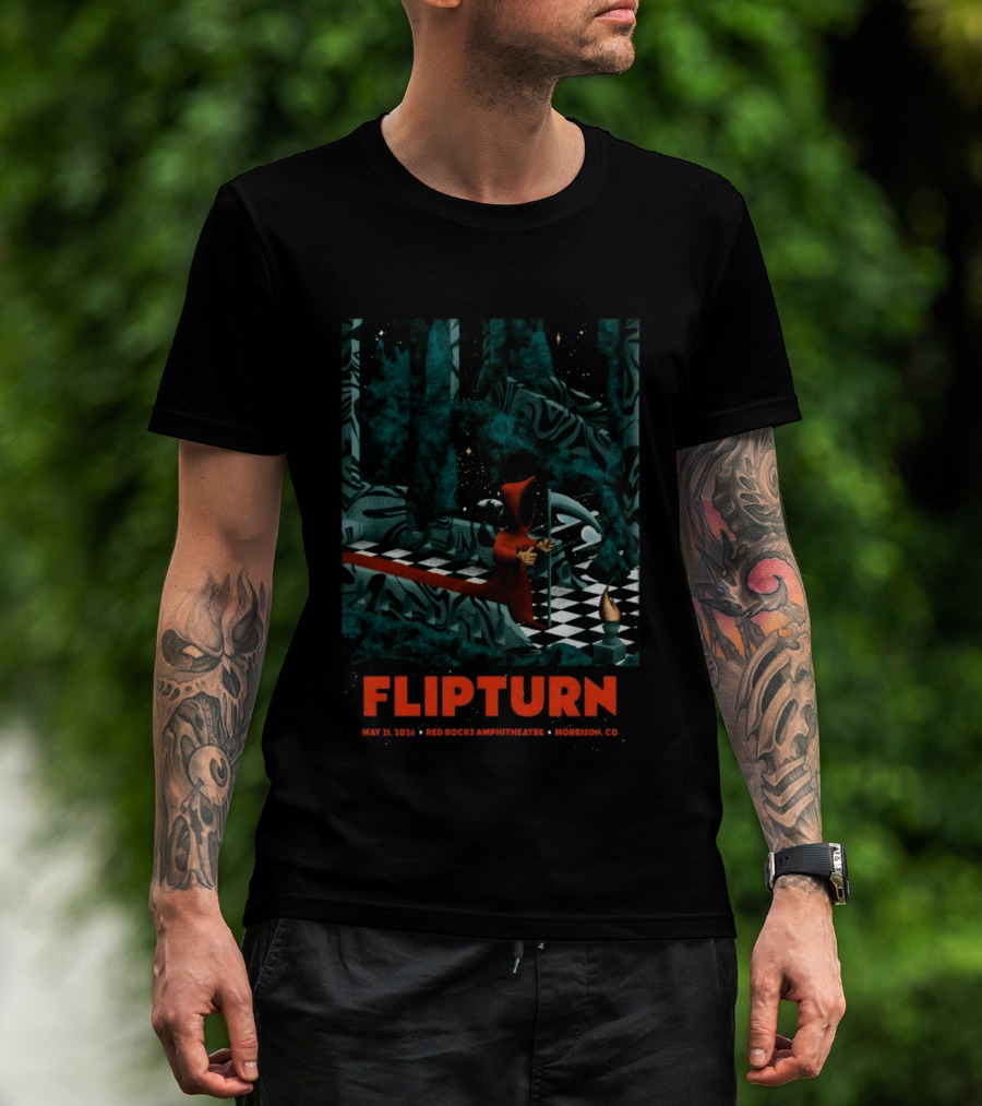 FlipTurn May 21 2026 Red Rocks Amphitheatre Morrison CO T-Shirt