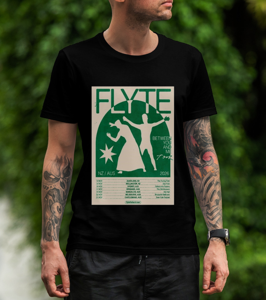 Flyte Between You And Me Tour NZ AUS 2026 T-Shirt