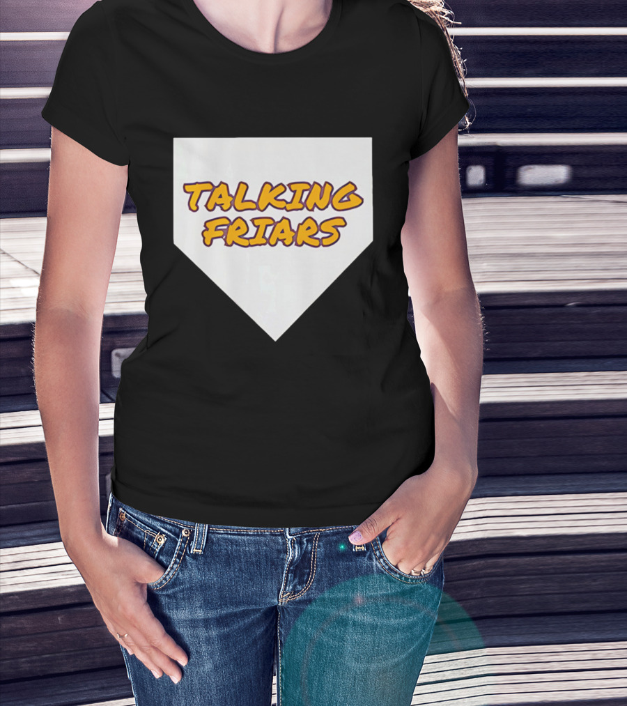 Talking Friars 2026 Baseball Home Plate Marker T-Shirt